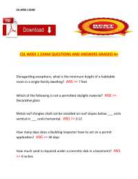 CSL Week 1 Exam – Questions and Answers (A+ Grade)