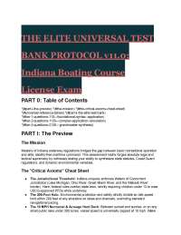 S-Tier Indiana Boating Exam Prep: 2026/2027 Elite Questions & Law Guide