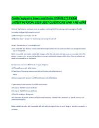 Dental Hygiene Laws and Rules COMPLETE EXAM LATEST VERSION 2026-2027 QUESTIONS AND ANSWERS