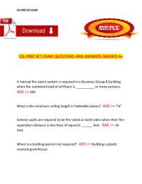 CSL Prep Set Exam – Questions and Answers (A+ Grade)