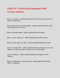 AMS 274 - Unit II Exam Questions With Correct Answers