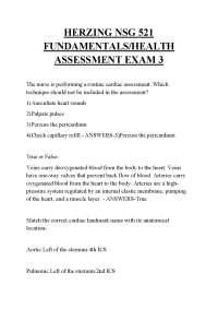 HERZING NSG 521 FUNDAMENTALS/HEALTH ASSESSMENT EXAM 3