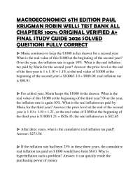 MACROECONOMICS 6TH EDITION PAUL KRUGMAN ROBIN WELLS TEST BANK ALL CHAPTERS 100% ORIGINAL V