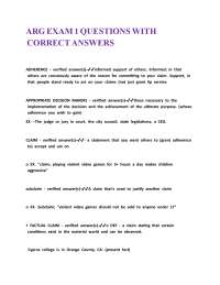 ARG EXAM 1 QUESTIONS WITH CORRECT ANSWERS