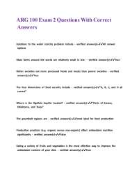 ARG 100 Exam 2 Questions With Correct Answers