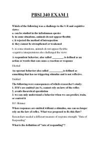 PBSI 340 EXAM 1 ,PBSI 340 EXAM 1 ,PBSI 340 EXAM 1