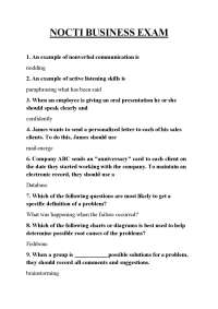 NOCTI BUSINESS EXAM,NOCTI BUSINESS EXAM,NOCTI BUSINESS EXAM