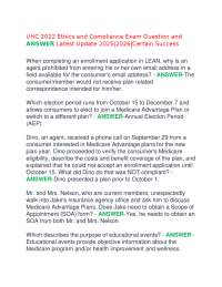 UHC 2022 Ethics and Compliance Exam Question and ANSWER Latest Update 2025|2026|Certain Su