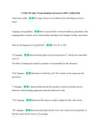 COMM 291 Quiz 2 Exam Questions and Answers 100% Verified 2026