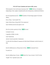 POLS 207 Exam 3 Questions and Answers 100% correct