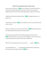 POLS 207 Exam Questions and Answers 100% correct