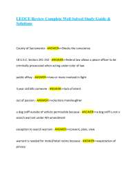 LEOCE Review Complete Well Solved Study Guide & Solutions