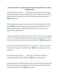 NS CNSL 503 MODULE 1 STATISTICS EXAM QUESTIONS AND 100% ACCURATE ANSWERS 2026!!