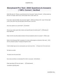 Digital Storyboarding Techniques Exam Guide