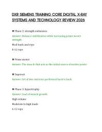 DXR SIEMENS TRAINING CORE DIGITAL X-RAY SYSTEMS AND TECHNOLOGY REVIEW 2026