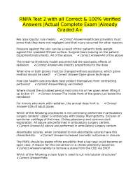 RNFA Test 2 with all Correct & 100% Verified Answers |Actual Complete Exam |Already Graded