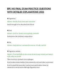 BPK 140 FINAL EXAM PRACTICE QUESTIONS WITH DETAILED EXPLANATIONS 202