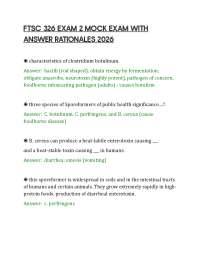 FTSC 326 EXAM 2 MOCK EXAM WITH ANSWER RATIONALES 2026