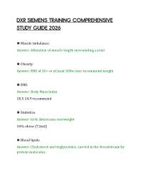 DXR SIEMENS TRAINING COMPREHENSIVE STUDY GUIDE 2026