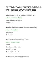 C-27 TRADE EXAM 2 PRACTICE QUESTIONS WITH DETAILED EXPLANATIONS 2026
