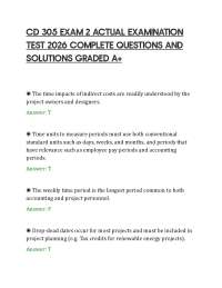 CD 305 EXAM 2 ACTUAL EXAMINATION TEST 2026 COMPLETE QUESTIONS AND SOLUTIONS GRADED