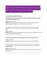 WGU D753 Actual exam Questions and Correct Answers with rationales| latest update