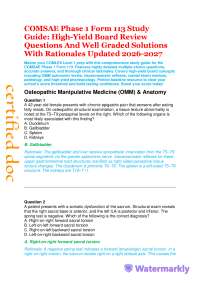 COMSAE Phase 1 Form 113 Study Guide: High-Yield Board Review Questions And Well Graded