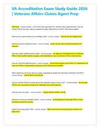 VA Accreditation Exam Study Guide 2026 | Veterans Affairs Claims Agent Prep