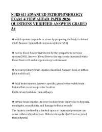 NURS 611 ADVANCED PATHOPHYSIOLOGY EXAM 4 VIEW AHEAD PAPER 2026