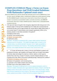 COMPLEX COMSAE Phase 1 Form 112 Exam Prep Questions And Well Graded Solutions With Ratio