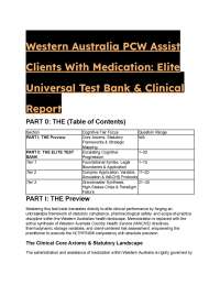 2026/2027 HLTHPS006 Medication Test Bank | WACHS PCW