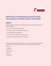 NCLEX-RN 2026 Test 1: 180 Qs & Answers, A+ Guide