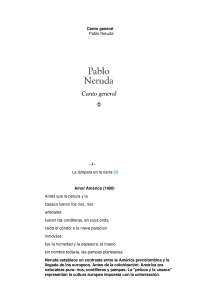 Analizis del poema Amor América de Pablo Neruda