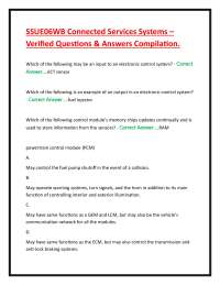 SSUE06WB Connected Services Systems – Verified Questions & Answers Compilation.