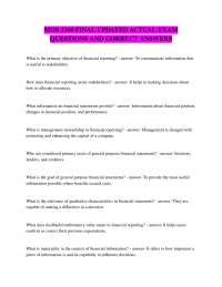 MOS 3360 FINAL UPDATED ACTUAL EXAM QUESTIONS AND CORRECT ANSWERS