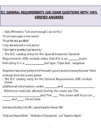 ICC General Requirements (GR) Exam (PDF) | 2026 Questions & Answers | Building Code