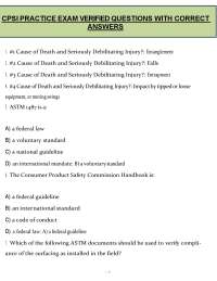 CPSI Practice Exam (PDF) | 2026 Verified Questions & Answers Study Guide