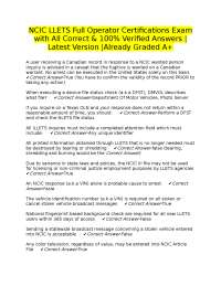 NCIC LLETS Full Operator Certifications Exam with All Correct & 100% Verified Answers |Lat