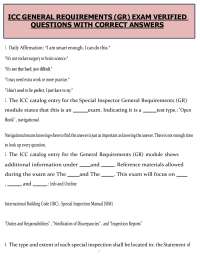 ICC General Requirements (GR) Exam (PDF) | 2026 Verified Questions & Answers