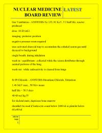 NUCLEAR MEDICINE LATEST BOARD REVIEW,NUCLEAR MEDICINE LATEST BOARD REVIEW