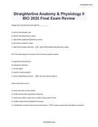 Straighterline Anatomy & Physiology Exam Guide