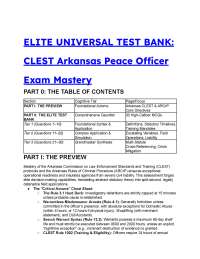 Elite CLEST Arkansas Police Exam: 30 High-Caliber Practice Questions (2026/2027)