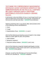 TEST BANK FOR COMPREHENSIVE RADIOGRAPHIC PATHOLOGY LATEST EDITION BY EXPERTS OF THE SAME(P