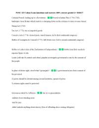 POSC 225 Cohen Exam Questions and Answers 100% correct graded A+ 2020/27