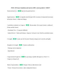 POSC 225 Exam 2 Questions and Answers 100% correct graded A+ 2020/27