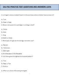 DOJ FSC Practice Test (PDF) | 2026 FSC Exam Questions | 100% Correct Answers