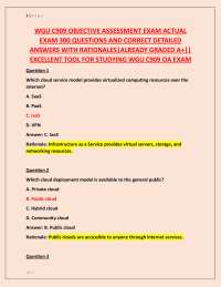 WGU C909 OBJECTIVE ASSESSMENT EXAM ACTUAL EXAM 300 QUESTIONS AND CORRECT DETAILED ANSWER