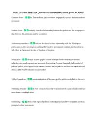 POSC 225 Cohen Final Exam Questions and Answers 100% correct graded A+ 2020/27