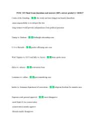 POSC 225 Final Exam Questions and Answers 100% correct graded A+ 2020/27