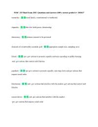 POSC 225 Final Exam JMU Questions and Answers 100% correct graded A+ 2020/27